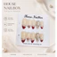 Nailbox [ Mã 62 ] Mẫu nail nhẹ nhàng fend đỏ đầu móng - thiết kế thủ công , from bầu nhọn tôn da thon tay