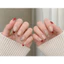 Nailbox [ Mã 62 ] Mẫu nail nhẹ nhàng fend đỏ đầu móng - thiết kế thủ công , from bầu nhọn tôn da thon tay