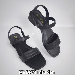 Dép nữ quai hậu da xịn thật cao cấp dép da trung niên mã DN71 pamyran