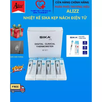 QUÀ TẶNG - FREESHIP + Nhiệt kế kẹp nách điện tử sika chính hãng, Máy đo huyết áp cổ tay có giọng nói