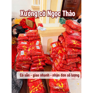 * Combo 5 Dây Cờ Đảng + Cờ Việt Nam Treo Ngoài Trời Trang Trí Đại Lễ