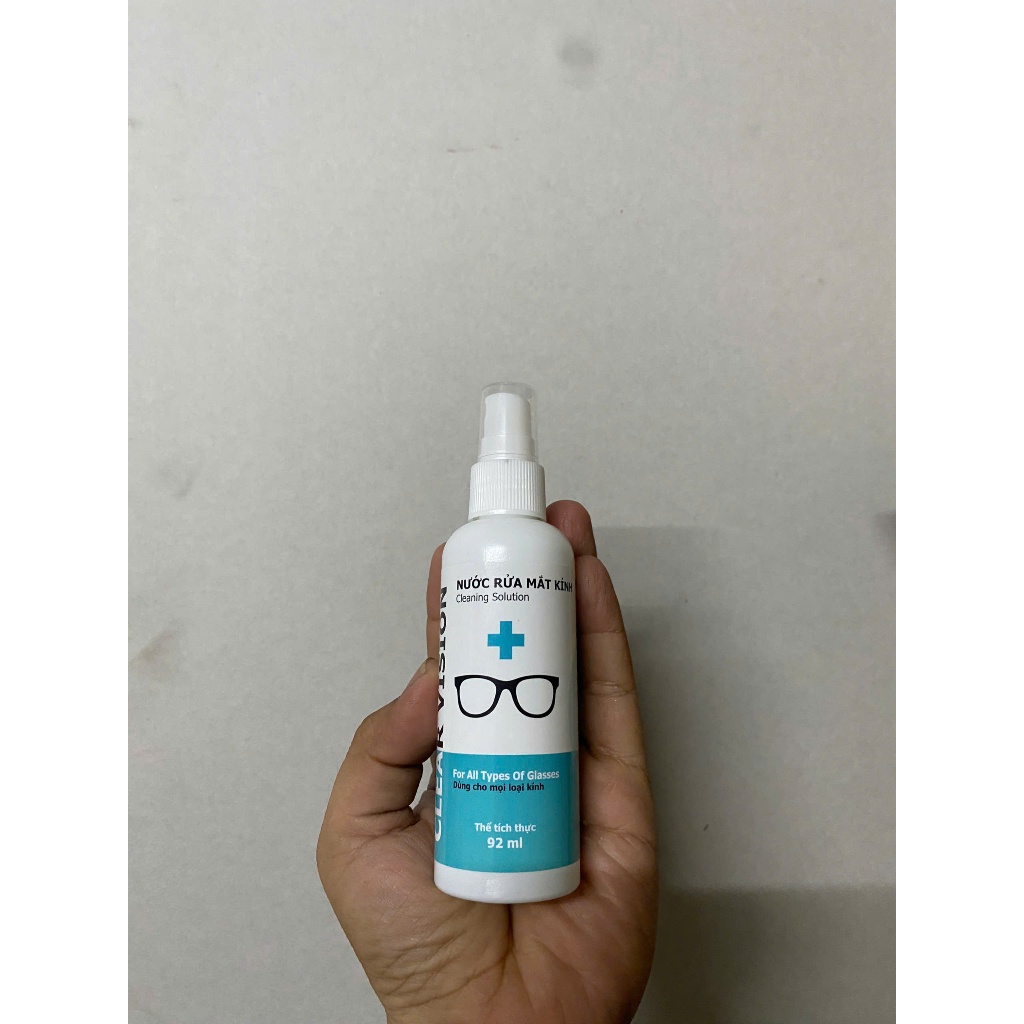 Nước vệ sinh tròng kính Clear Vision 92ml chuyên dụng