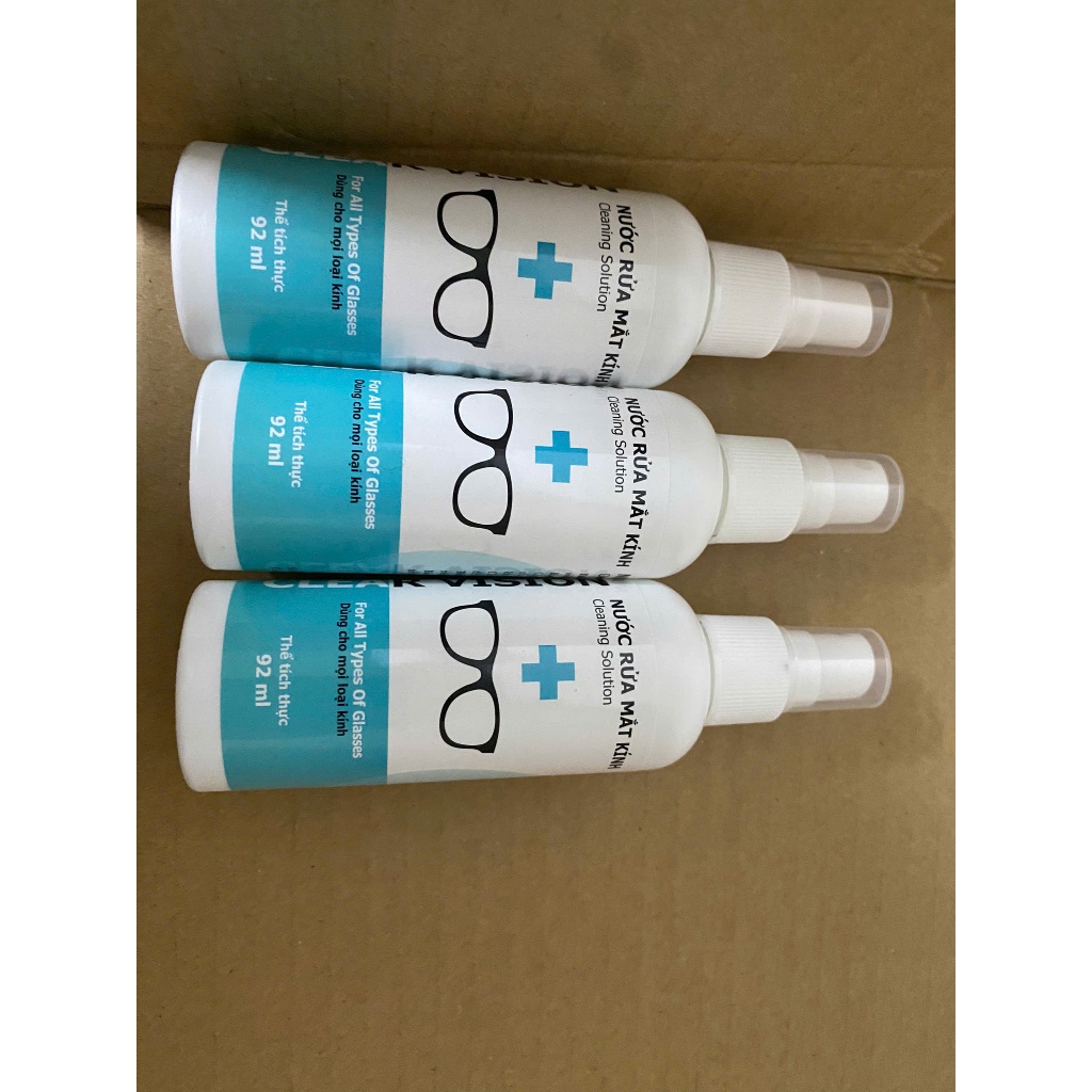 Nước vệ sinh tròng kính Clear Vision 92ml chuyên dụng