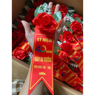 Tôn Vinh Sự Kiện 🇻🇳 Xưởng Sản Xuất Hoa Hồng Cài Áo Đại Biểu Thiết Kế Riêng, Giá Gốc SLL