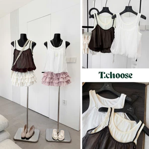 Áo ba lỗ bo chun dáng bí, áo sát nách 2 lớp 9617 TCHOOSE