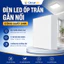 COMBO 5 Đèn led ốp trần nổi vuông tràn viền trắng 24W 3 màu ánh sáng 3000K/4000K/6500K