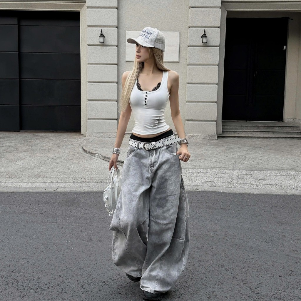 Bad Choices | Quần Wide-leg Jeans form Balloon ống rộng