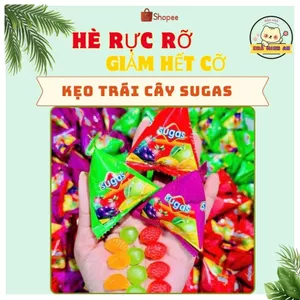 Kẹo Trái Cây Sugus Hình Tam Giác, Viên Kẹo Dẻo Thơm Ngon, Đủ Vị Trái Cây Tự Nhiên
