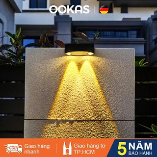 OOKAS Đèn năng lượng mặt trời LED Chống nước Cảm biến tự động trang trí sân vườn
