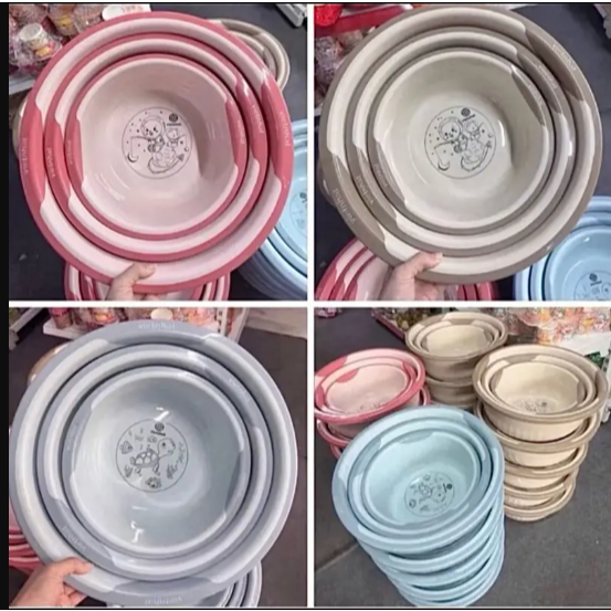Combo 3 Chậu Hokori Cao Cấp 3 Size 28-33-39cm Nhựa Việt Nhật Tiện Lợi, Dày Dặn