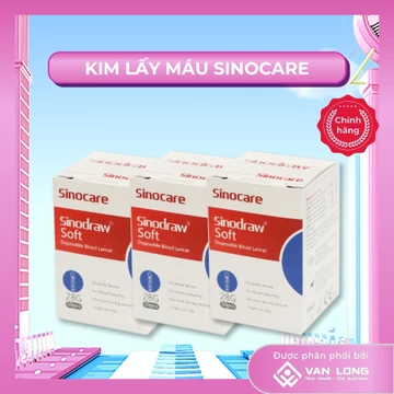 [Hộp 50 kim] Kim lấy máu loại đầu vặn Sinocare