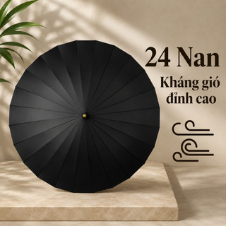 Dù Golf Cao Cấp 24 Nan Chống Gió Chống Lật | Ô Golf Tự Động Chống UV Cán Thẳng Che 2-3 Người 130cm