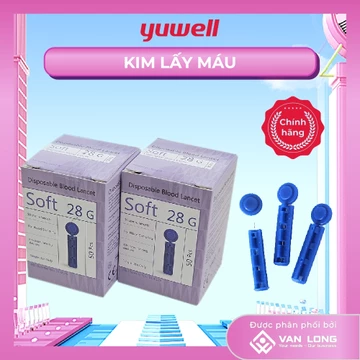 [COMBO 2 HỘP] Kim lấy máu dùng cho máy đường huyết Yuwell (1 Hộp 50 kim)