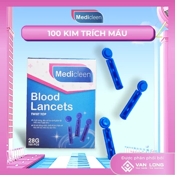 [Hộp 100 kim] Kim lấy máu loại đầu vặn Medicleen