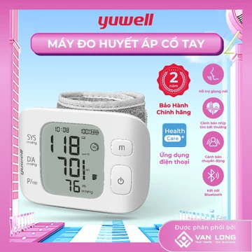 [FREESHIP] Máy đo huyết áp Yuwell YE8800AR Sale đầu năm, huyết áp cổ tay bảo hành chính hãng 24 tháng