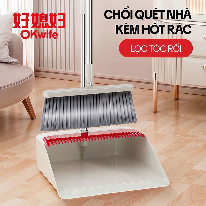 Chổi Quét Nhà OKwife AGW-4486, Chổi Quét Nhà Thông Minh, Chổi Cước Quét Nhà