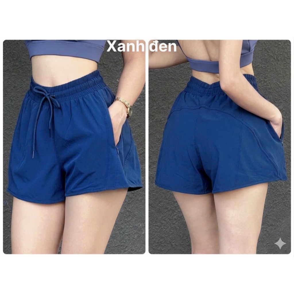 [Có Túi Kéo] Quần Đùi Boxer Thể Thao Nữ 2 Lớp Cực Xịn Xò