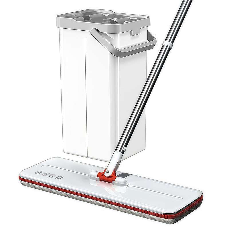 Bộ lau nhà tách nước bẩn OKwife HD-7022 thùng tự giặt vắt, bàn lau 35cm, kèm 2 bông lau | BigBuy360 - bigbuy360.vn