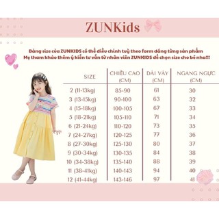 AZD632 Váy thun maxi bé gái mùa hè