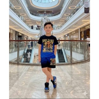 Sét bộ bé trai size 15-40kg, in hình Tung Tung cá tính, chất liệu thun lạnh thoáng mát(T02)