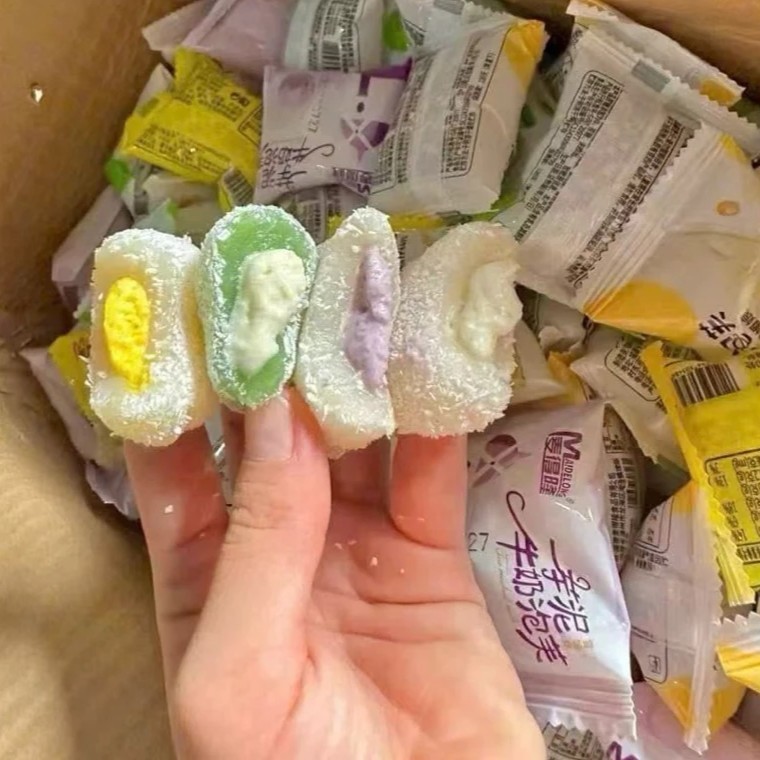 [1KG] Bánh Mochi Nhân Kem Trái Cây Cao Cấp, Bánh Mochi Dẻo Mịn, Hàng Mới Thơm Ngon