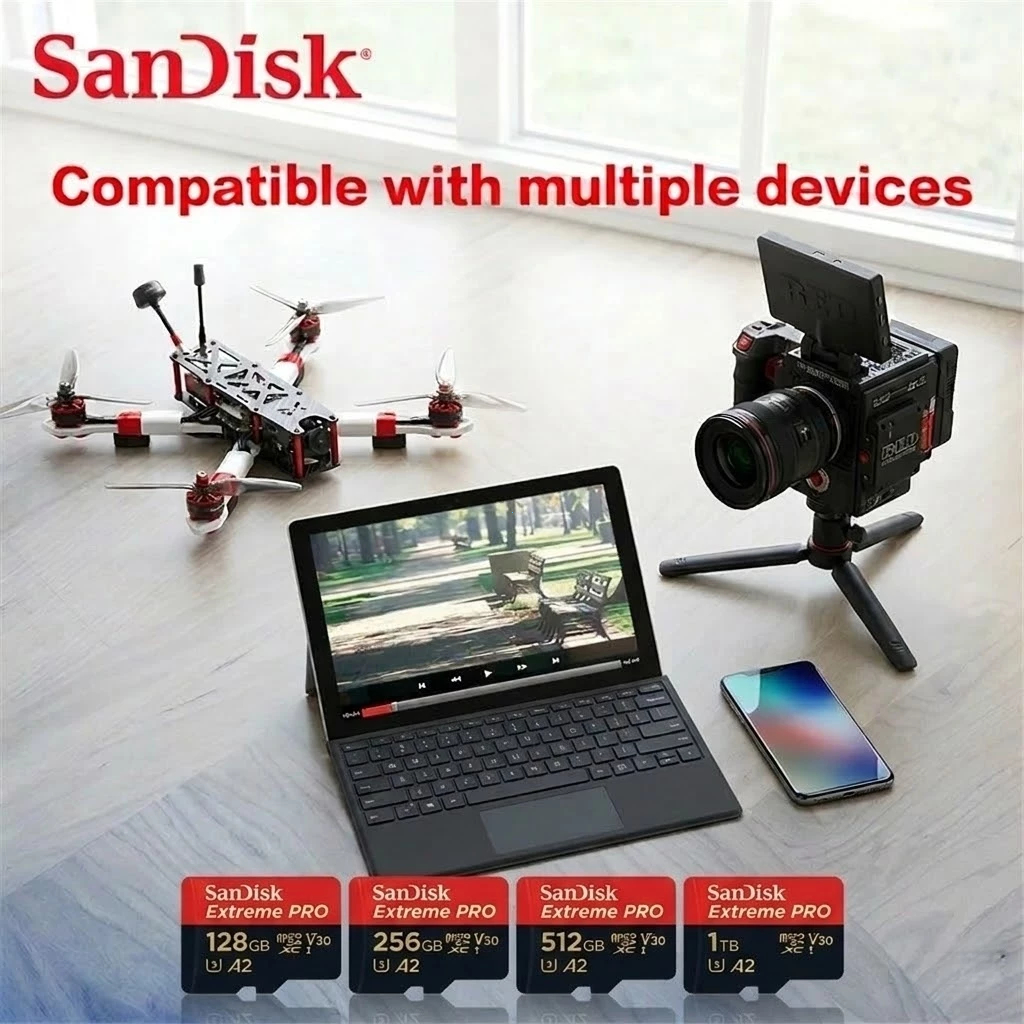 SanDisk Thẻ nhớ MicroSD 4K Siêu Tốc Cao Cấp 512GB/1TB - Bảo hành chính hãng 5 năm