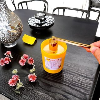 Bộ Dụng Cụ Chăm Sóc Nến Thơm Cát Cao Cấp - Gồm Kéo Cắt Bấc, Chuông Dập Nến, Móc Khêu Bấc Và Khay Đựng Mạ Vàng Sang Trọng