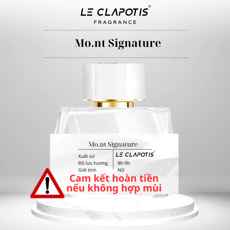 Nước hoa nữ Signature EDP của Le Clapotis hương kem vani nhẹ nhàng nữ tính