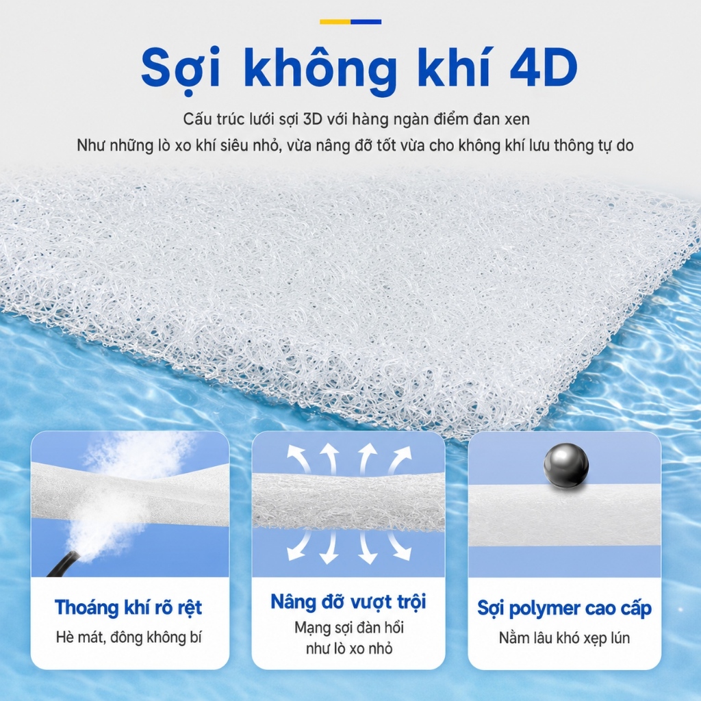 CONOCO Nệm Lò Xo Túi Độc Lập 20cm Viền Chắc Chắn Không Dễ Xẹp Lún Đổi Trả 15 Ngày