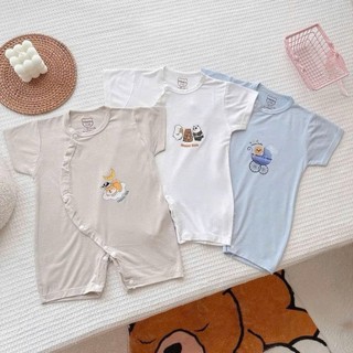 Body Cộc Tay Cài Lệch Chất Siêu Mềm Mát Dễ Chịu Cho Bé Trai Bé Gái Sơ Sinh Mùa Hè - SS5