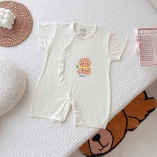Body Cộc Tay Cài Lệch Chất Siêu Mềm Mát Dễ Chịu Cho Bé Trai Bé Gái Sơ Sinh Mùa Hè - SS5
