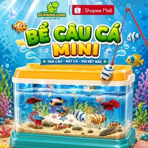 Đồ Chơi Bể Cá Mini BỐ KHỦNG LONG Hồ Cá Mini Câu Cá Bể Cá Có Đèn Led Vui Nhộn Đồ Chơi Cho Bé