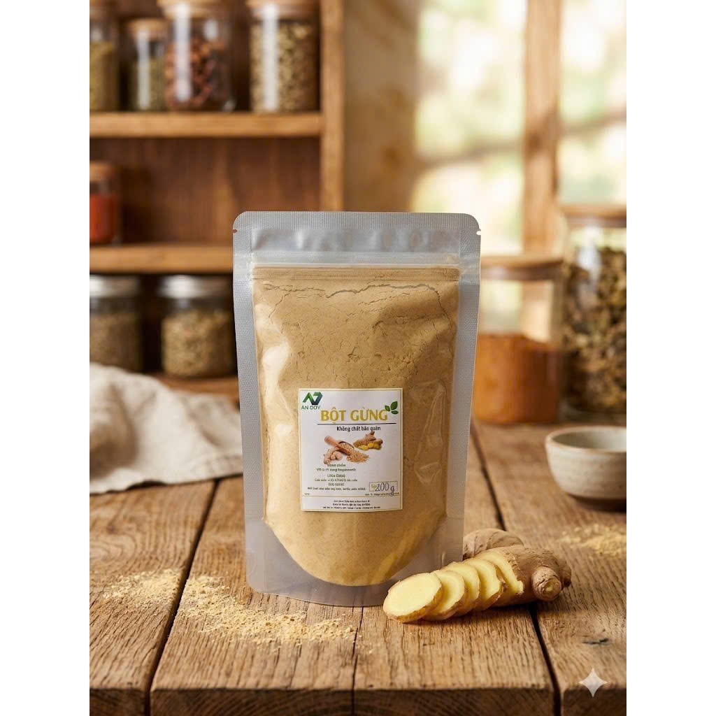 BỘT GỪNG TA NGUYÊN CHẤT XUẤT KHẨU gói 100g