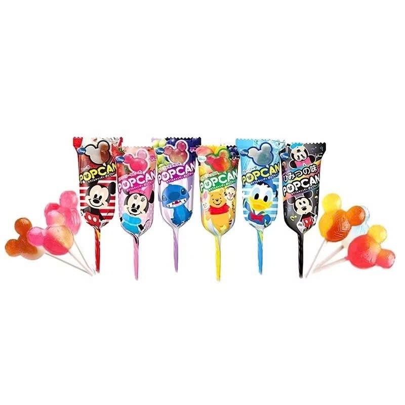 Kẹo Mút Glico Popcan Disney Nhật Bản. Kẹo Mickey Trái Cây Cho Bé Không Gây Sâu Răng