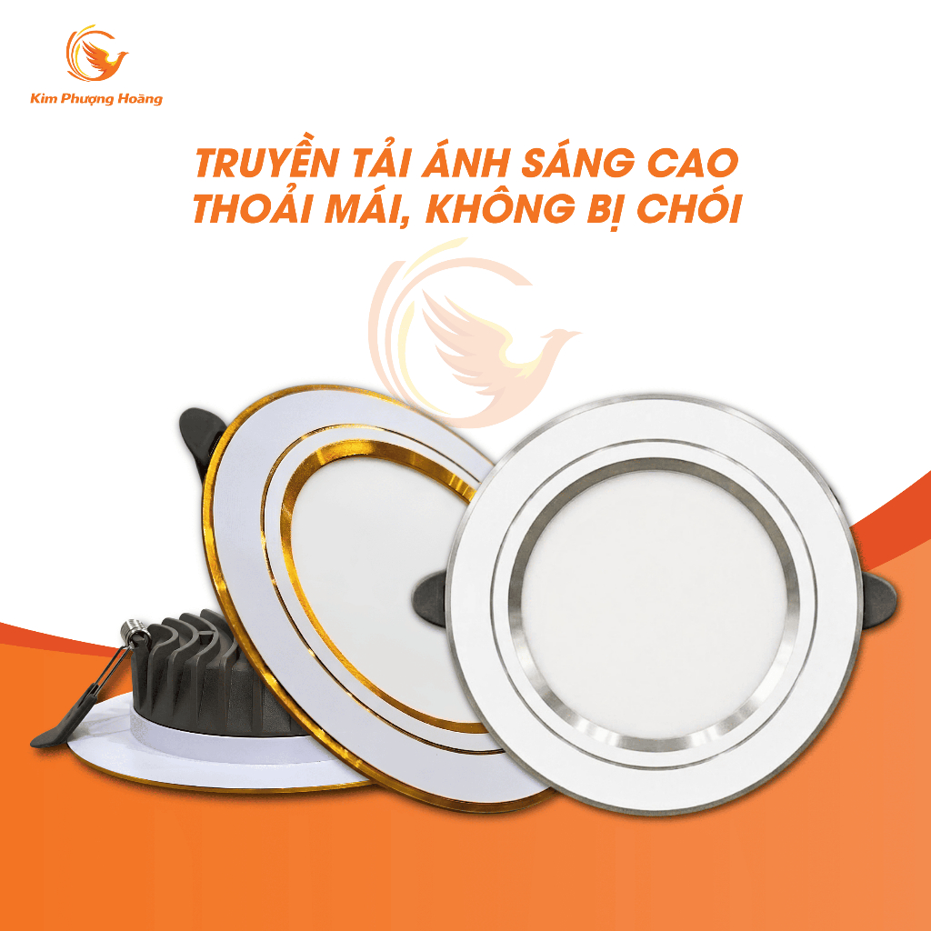 Đèn Led Âm Trần (Bản Cao Cấp) NGUỒN LIỀN Công Suất 8W 10W Phi 90 Đế Nhôm Đúc Nguyên Khối BH 2 Năm