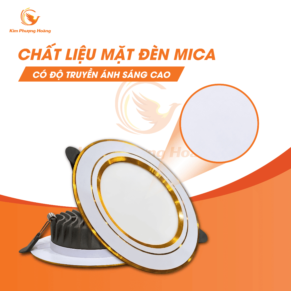 Đèn Led Âm Trần (Bản Cao Cấp) NGUỒN LIỀN Công Suất 8W 10W Phi 90 Đế Nhôm Đúc Nguyên Khối BH 2 Năm