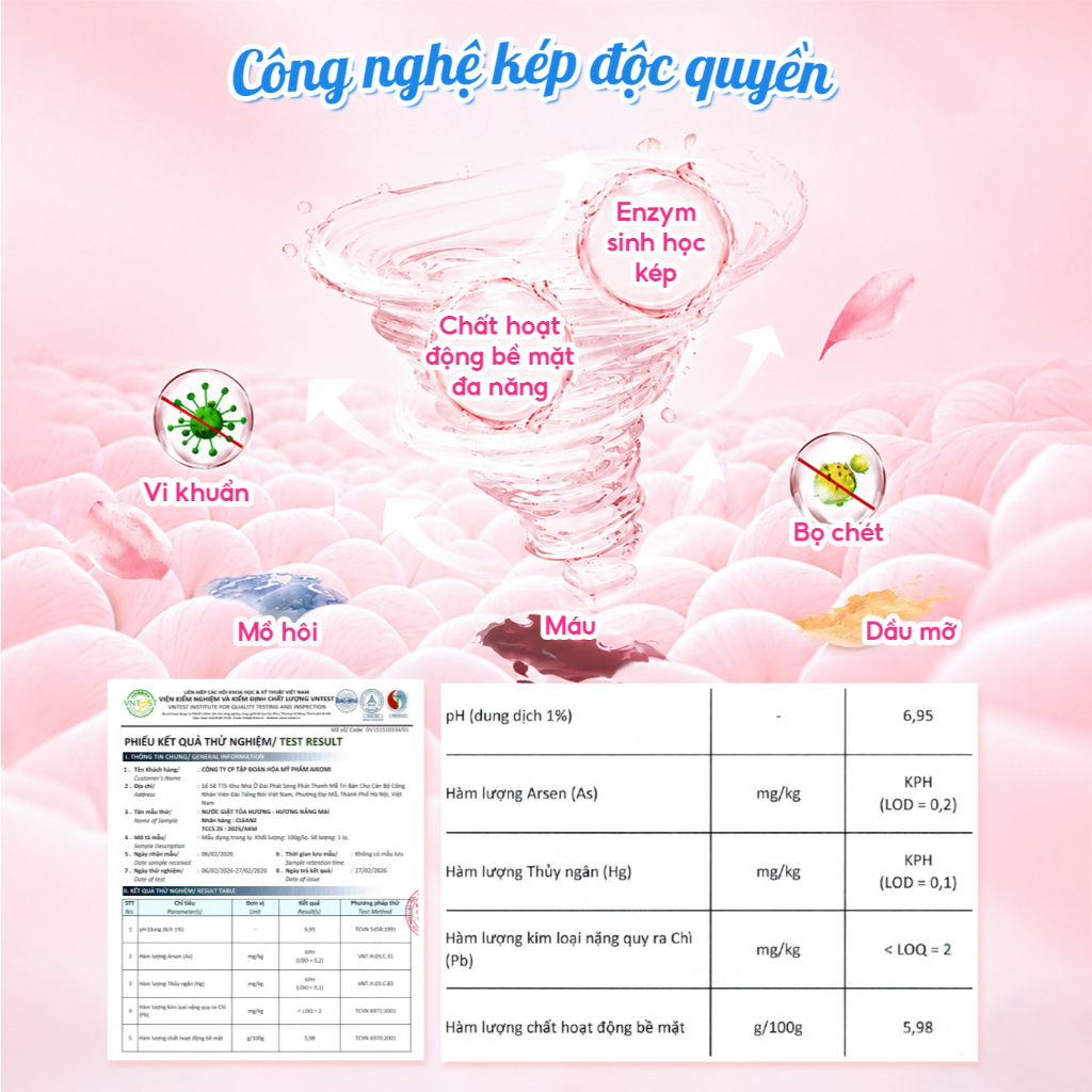 Nước Giặt Xả Tỏa Hương CleanZ Công Nghệ Sạch Sâu, Đánh Bay Vết Bẩn, Hương Thơm Mềm Mại, Bảo Vệ Màu Quần Áo