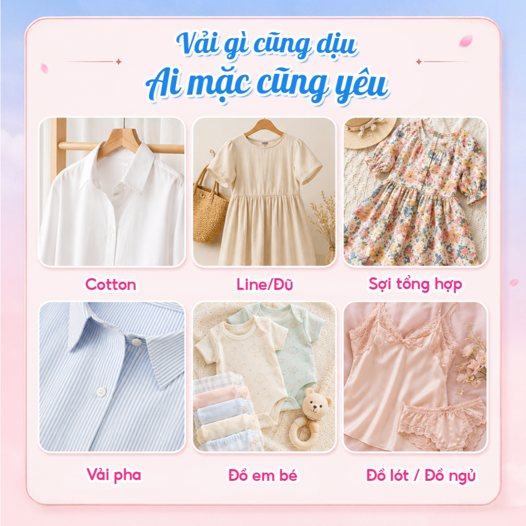 (Mua 1 tặng 1) Nước giặt xả tỏa hương Nắng Mai CleanZ đánh bay vết bẩn, hương thơm nhẹ nhàng 2L+2L