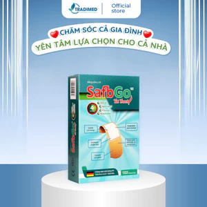 Miếng dán vết thương, băng cá nhân Safbgo Tradimed - 102 miếng