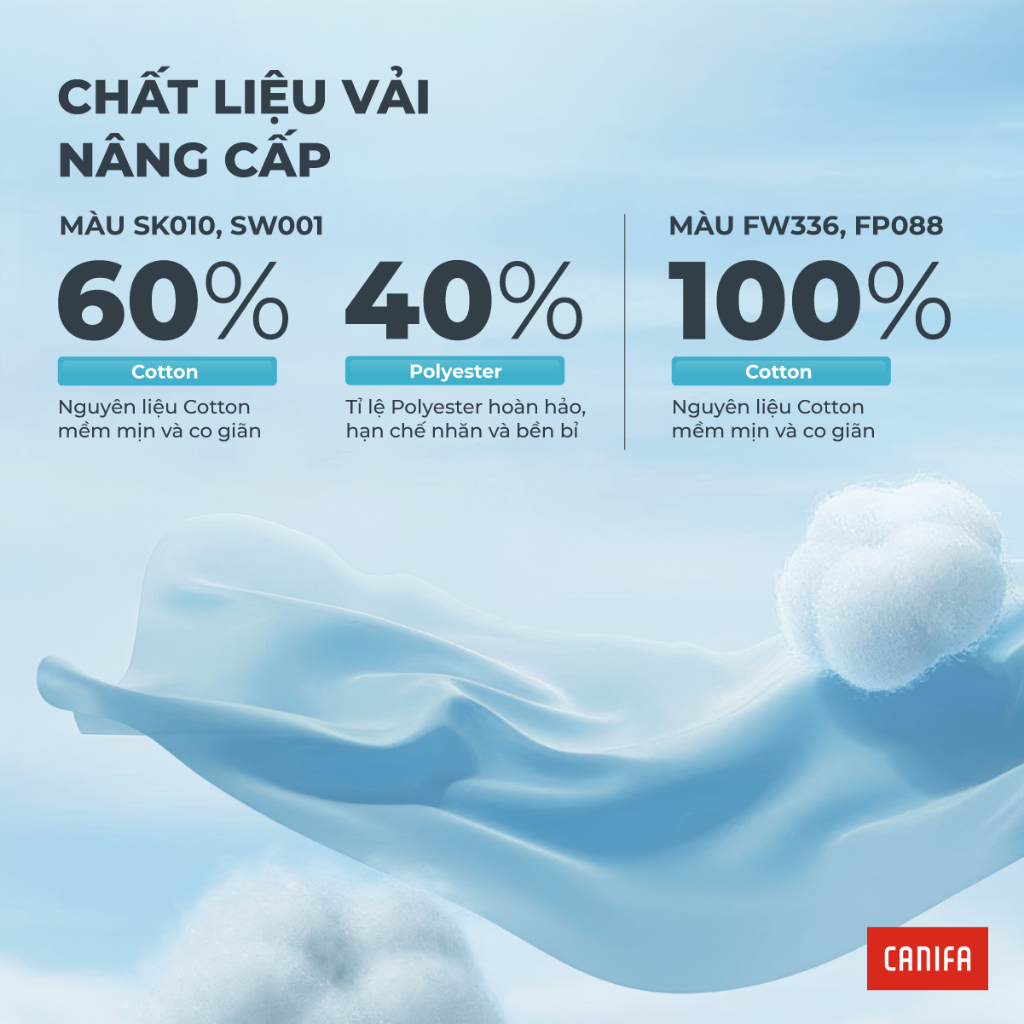 Áo phông ngắn tay unisex CANIFA người lớn cổ tròn in họa tiết 5TS26S007