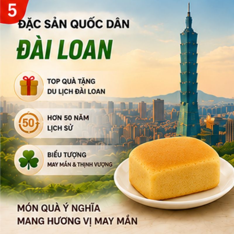 Hộp Bánh Dứa Đài Loan Jiu Fu Nice Choice, 227g / 8bánh, Nướng nhân dứa thơm mềm, Quà biếu Đài Loan