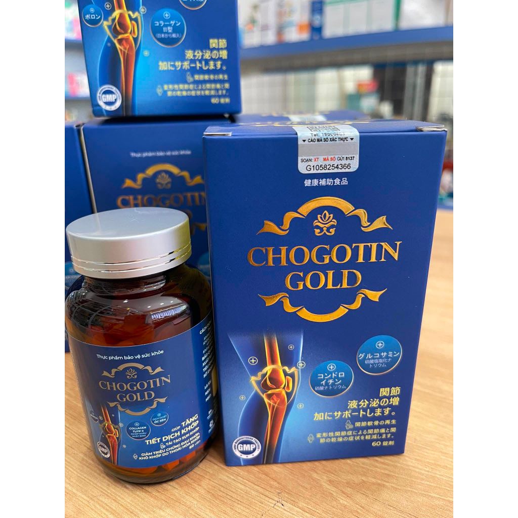 Viên uống sụn khớp CHOGOTIN GOLD ( lọ 60 viên)