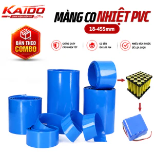 Màng Co Nhiệt PVC Bọc Pin, Cách Điện, Chống Chạm chập size từ 18-455mm