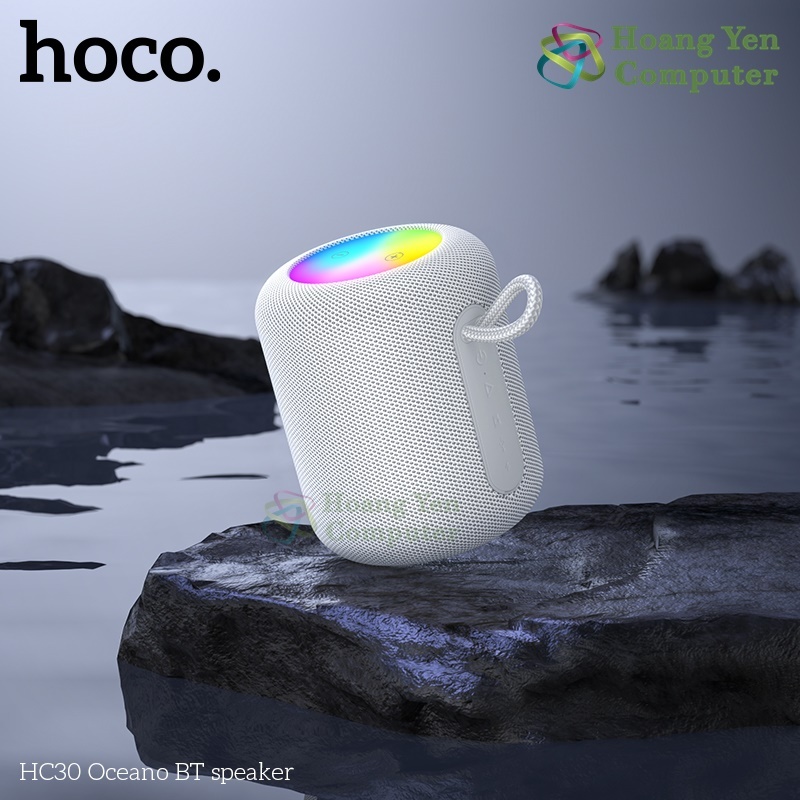 Loa Bluetooth Mini Hoco HC30 - Đèn LED RGB Cực Đẹp, Âm Thanh Sống Động - BH 12 Tháng  - Hoangyencomputer