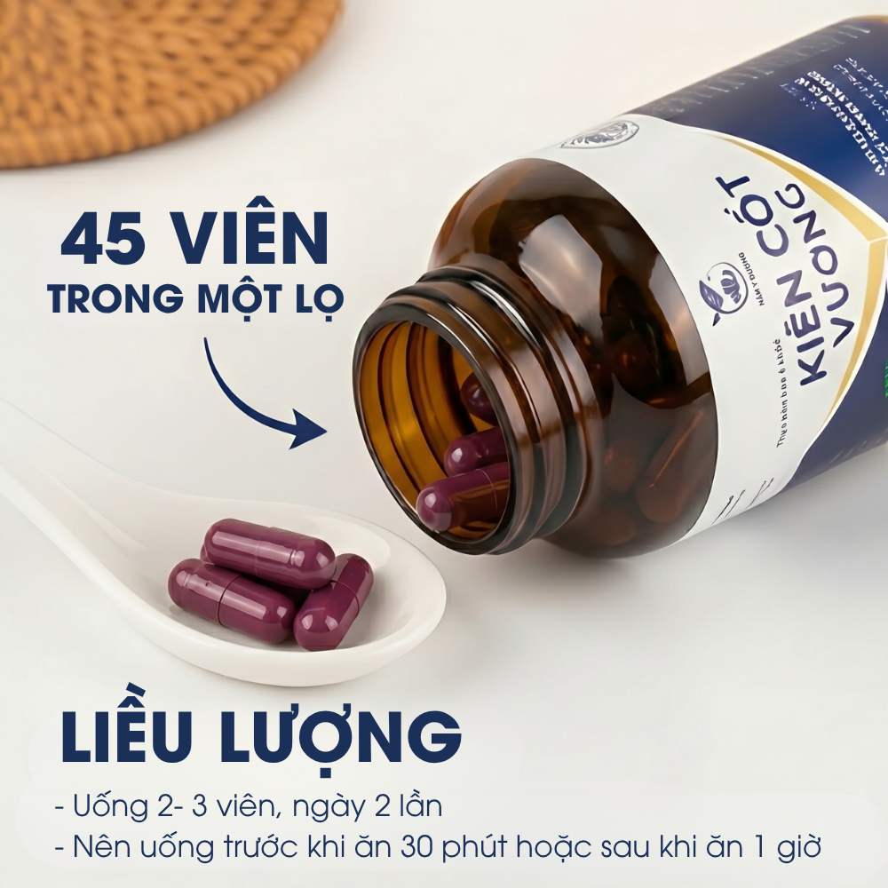 [Combo 2 Tặng 1] Kiện Cốt Vương - Viên Uống Hỗ Trợ Cải Thiện Xương Khớp - Lọ 45 Viên