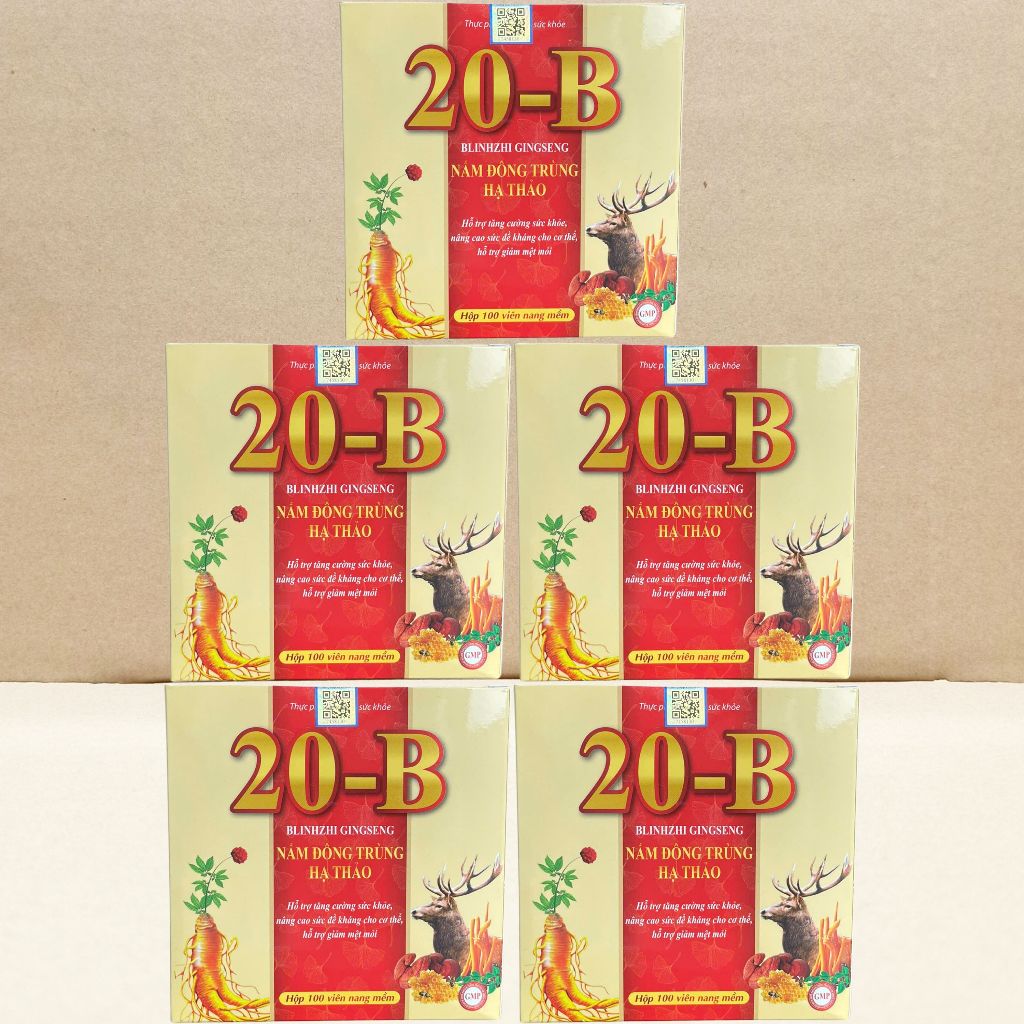 Combo 5 Hộp Vitamin 20B Vàng Đỏ - Rostex - Vinaphar - Vitamin Chữa Lành