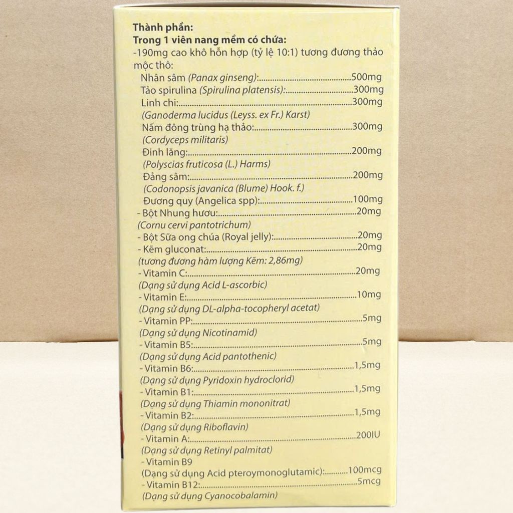 Combo 5 Hộp Vitamin 20B Vàng Đỏ - Rostex - Vinaphar - Vitamin Chữa Lành