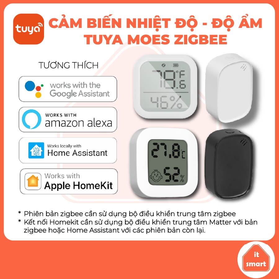 Cảm biến nhiệt độ và độ ẩm MOES Tuya