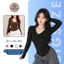Áo Thun Bigsize CỔ TIM TAY DÀI (MS 217), Chất Tăm Lạnh Co Giãn Thoải Mái, Ôm Body Size Từ 40-85 Kg