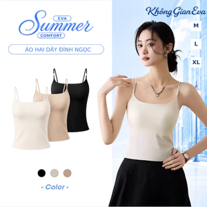 Áo Hai Dây Trơn Có Mút Đệm Ngực Chất Liệu Tencel Cao Cấp Mềm Mại Thoáng Mát Co Giãn Thoải Mái 8020